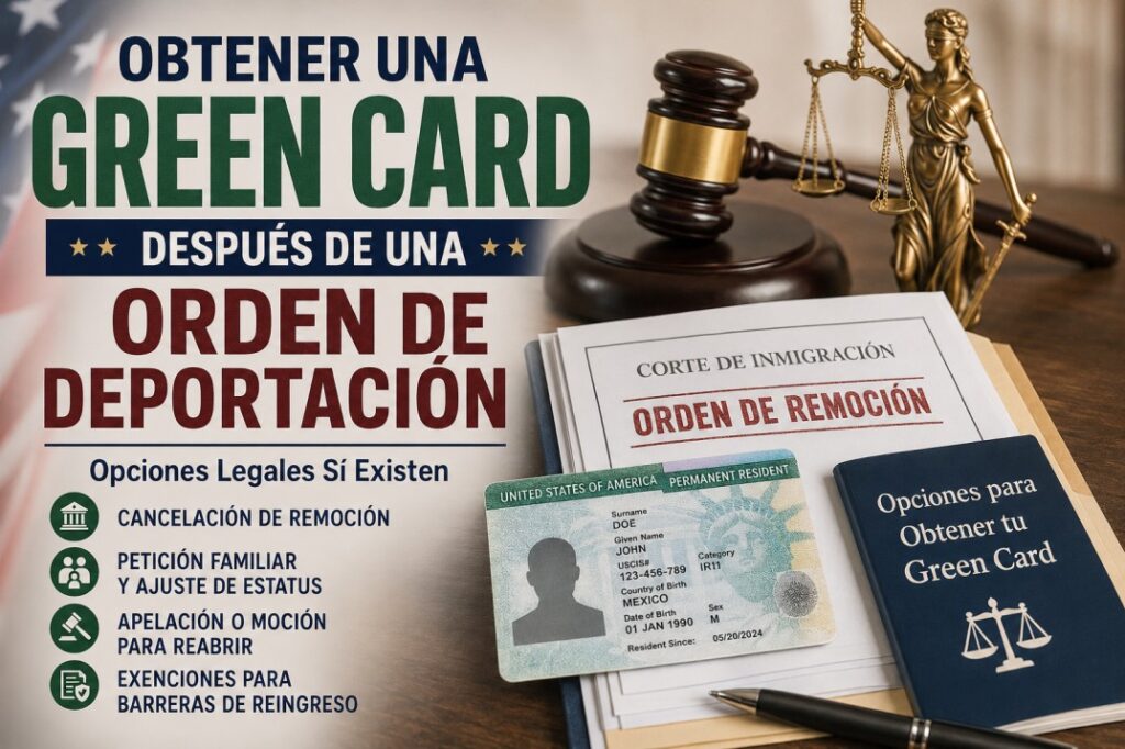Abogado de inmigración ayudando a obtener una residencia después de una orden de deportación