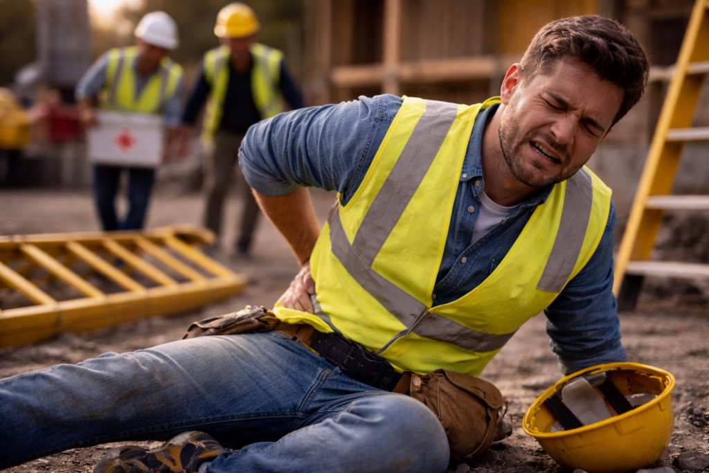 Older man injured in grocery store slip and fall accident caused by wet floor